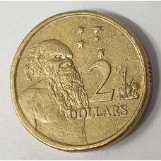 AUSTRALIA 2014 . TWO DOLLARS COIN . ERROR . OFF CENTRE MIS-STRIKE